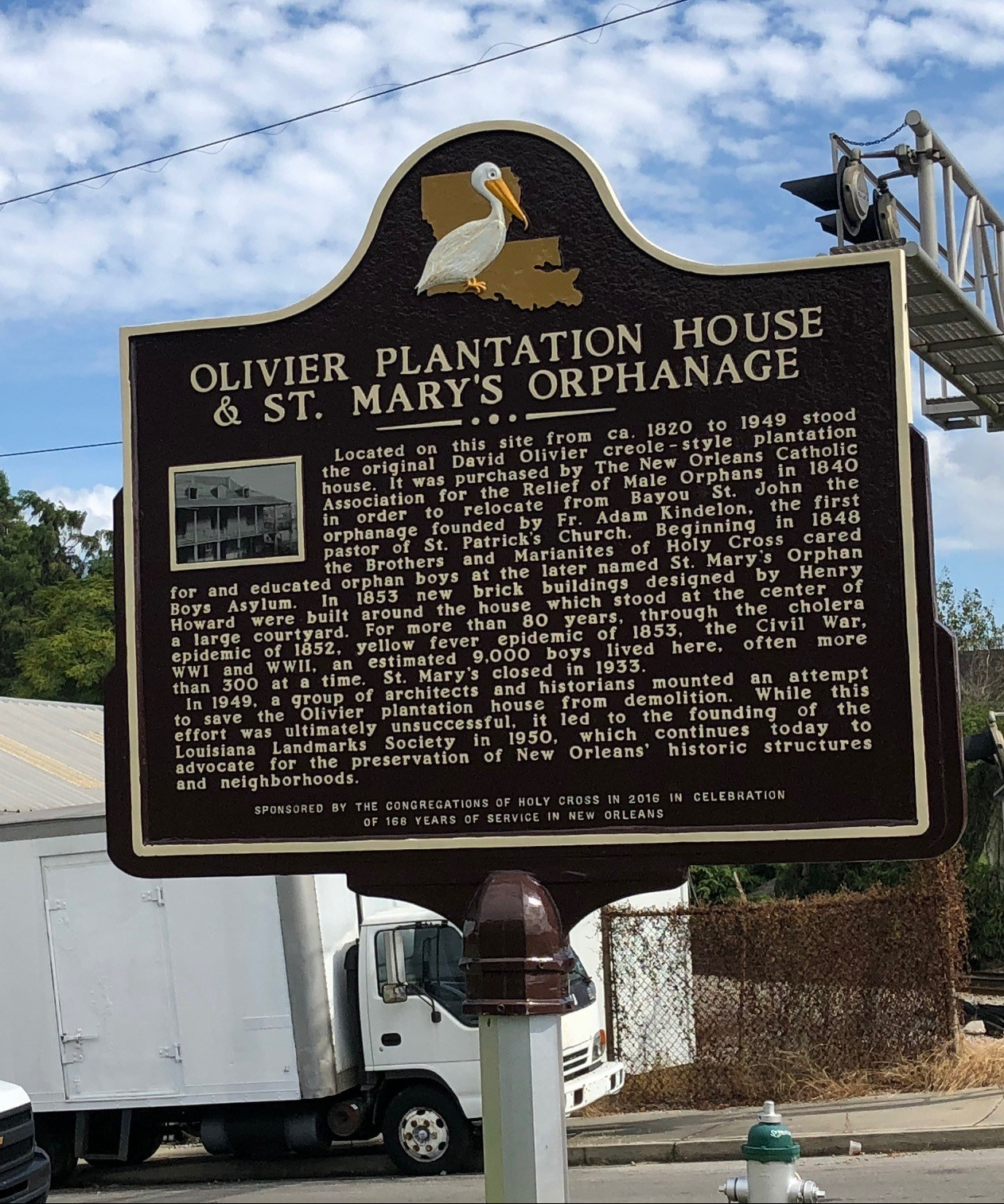 Olivier Plantation House & St. Mary's Orphanage Historical Marker