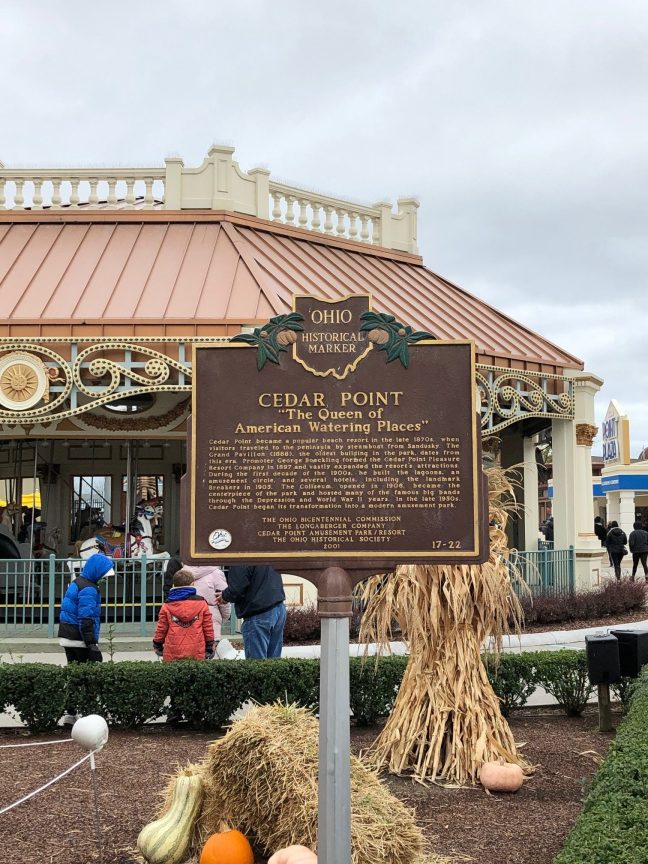 Cedar Point Amusement Park Historical Marker