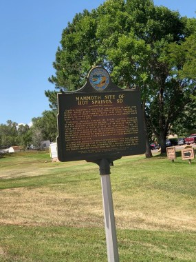 Mammoth Site, Hot Springs, SD, Historical Marker