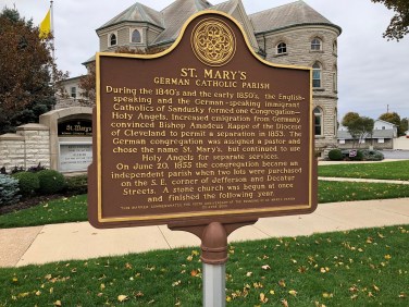 St. Mary's German Catholic Parish, Sandusky, OH Historical Marker