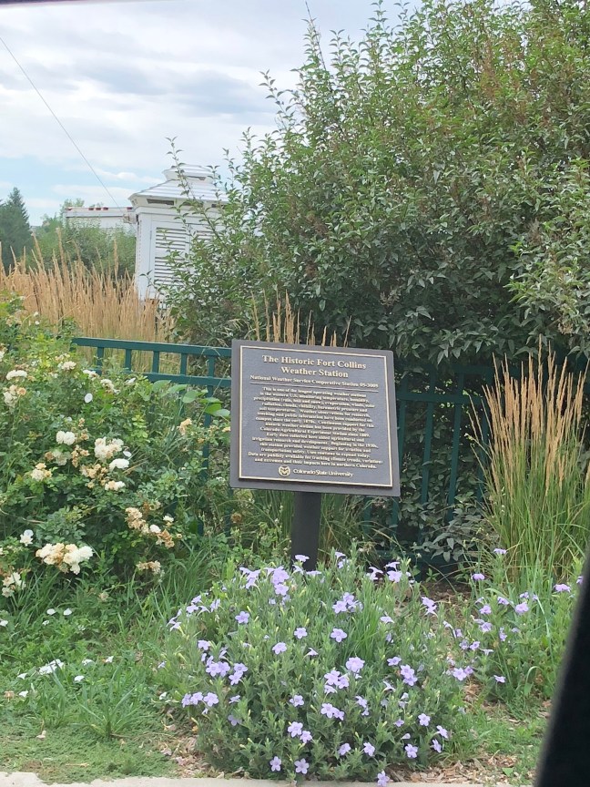 The Historic Fort Collins Weather Station Historical Marker