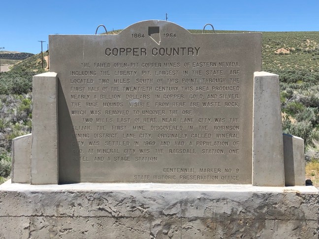 Copper Country Historical Marker, Nevada