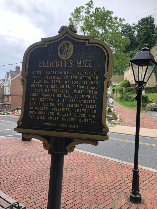 Ellicott's Mill, Occoquan, Virginia Historical Marker