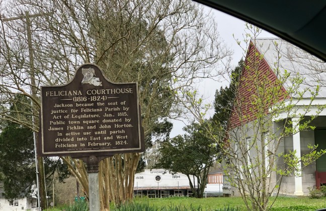 Feliciana Courthouse Historical Marker, Louisiana