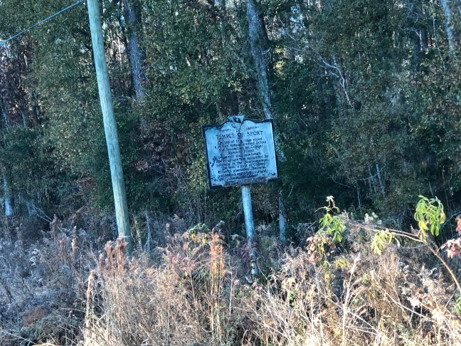 Temple of Sport Historical Marker, Green Pond, South Carolina