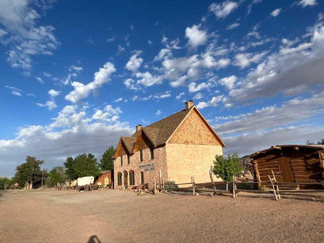 Replica of the Bluff Meeting House Bluff Utah