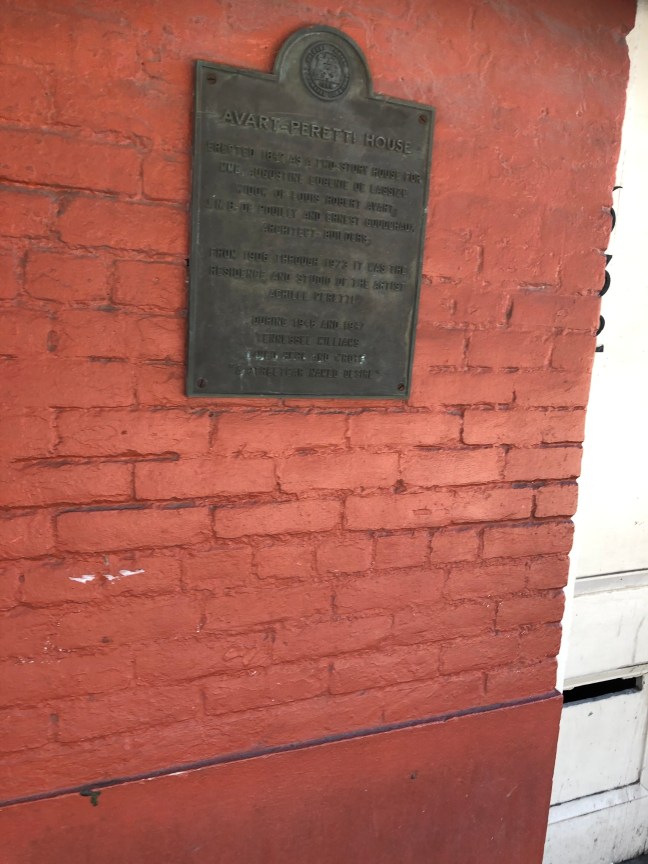 Avart-Peretti House Historical Marker, New Orleans, Louisiana