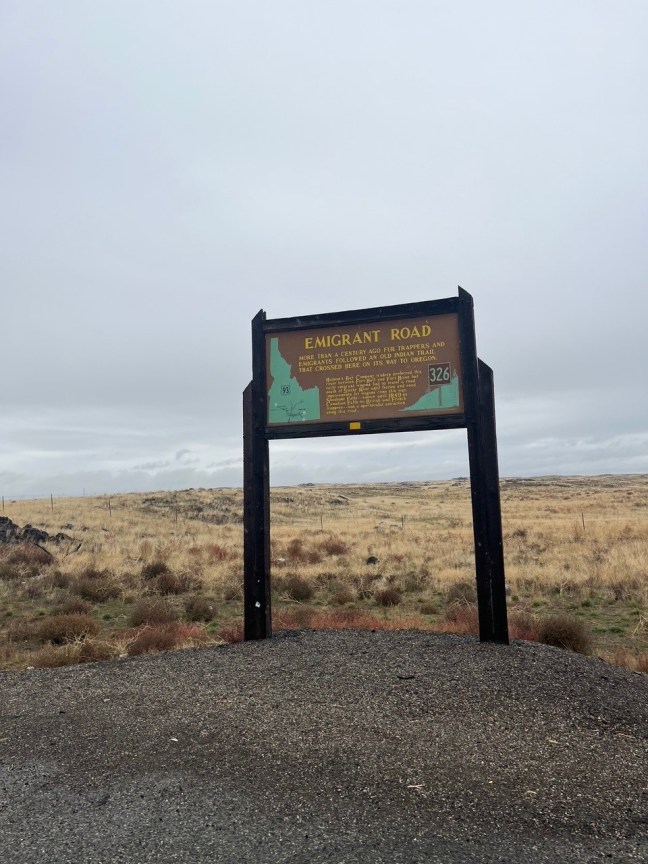 Emigrant Road Historical Marker, Jerome, ID