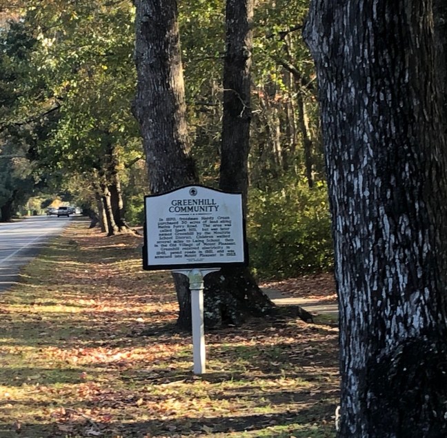 Greenhill Community Historical Marker, Mount Pleasant, SC
