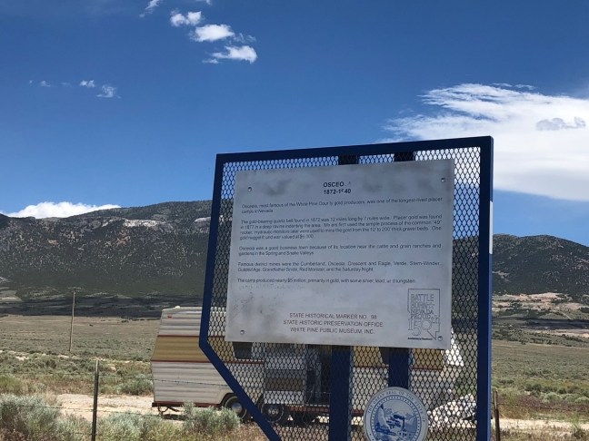Osceola Historical Marker, Ely, Nevada