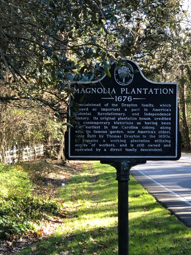 Magnolia Plantation Historical Marker, Charleston, South Carolina
