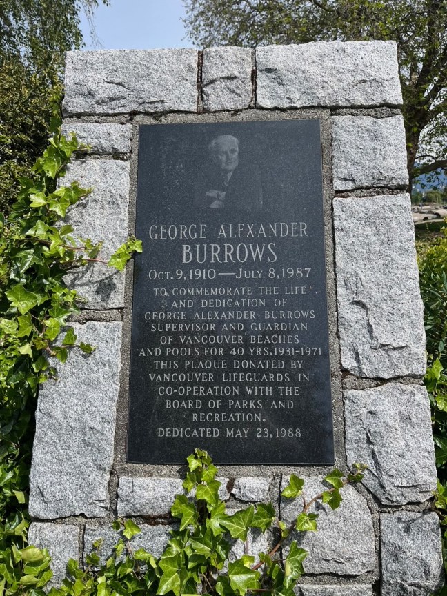 George Alexander Burrows Historical Marker Vancouver