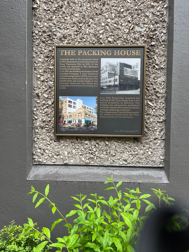 The Packing House Historical Marker, Vancouver, British Columbia