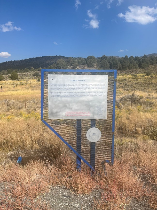 Double Springs Historical Marker, Gardnerville, Nevada