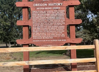 Peter Skene Ogden Historical Marker, Terrebonne, Oregon