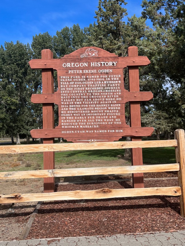 Peter Skene Ogden Historical Marker, Terrebonne, Oregon