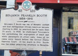 Benjamin Franklin Booth Historical Marker, Memphis, TN