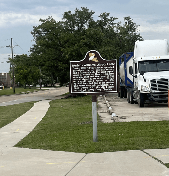 Wedell Williams Airport Site Historical Marker, New Orleans, LA
