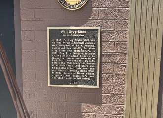 Wall Drug Store Historical Marker, Grapevine, Texas