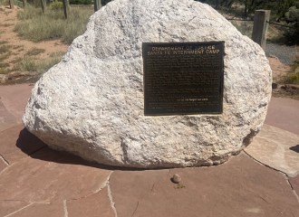 Department of Justice Santa Fe Internment Camp Historical Marker, New Mexico