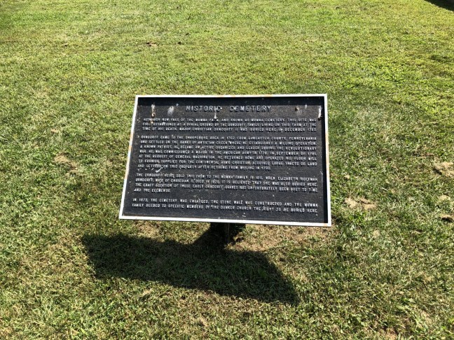 Historic Cemetery, Antietam National Battlefield Historical Marker, Maryland